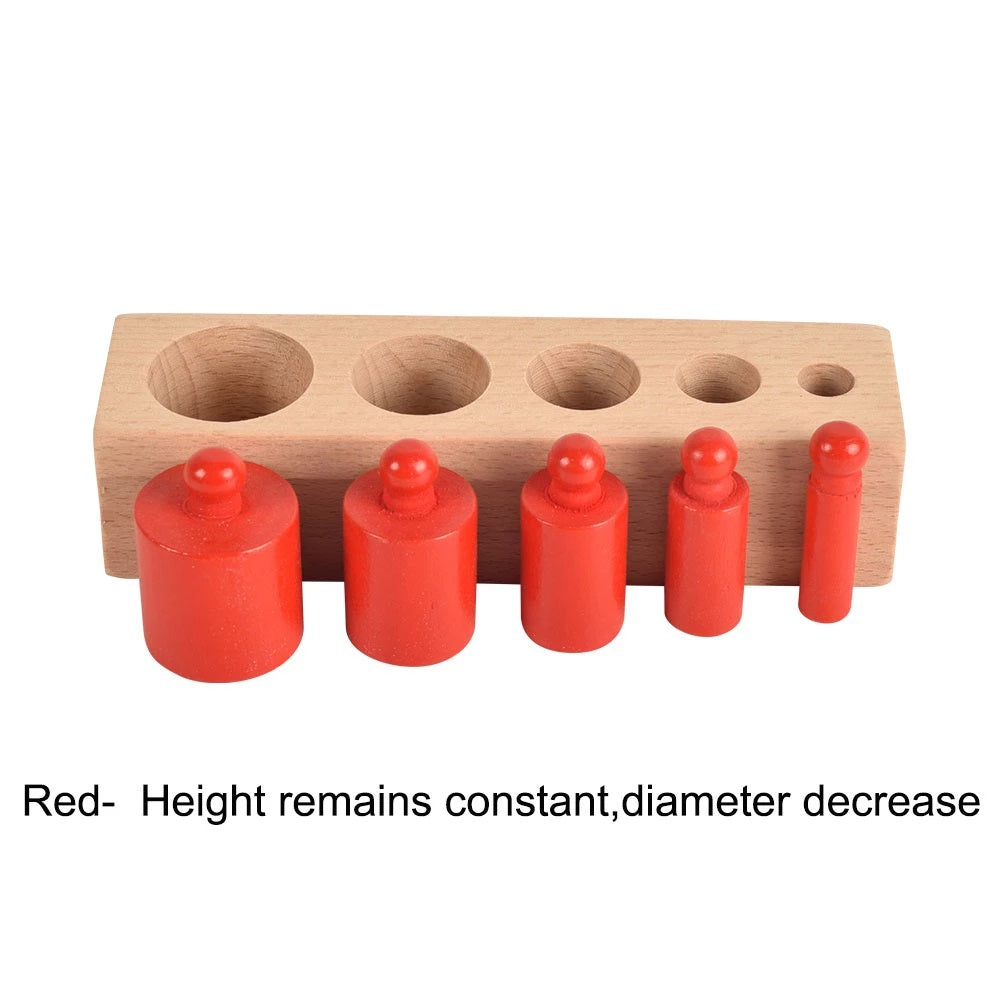 Knobbed Cylinder wooden toy maskidz-3dm
