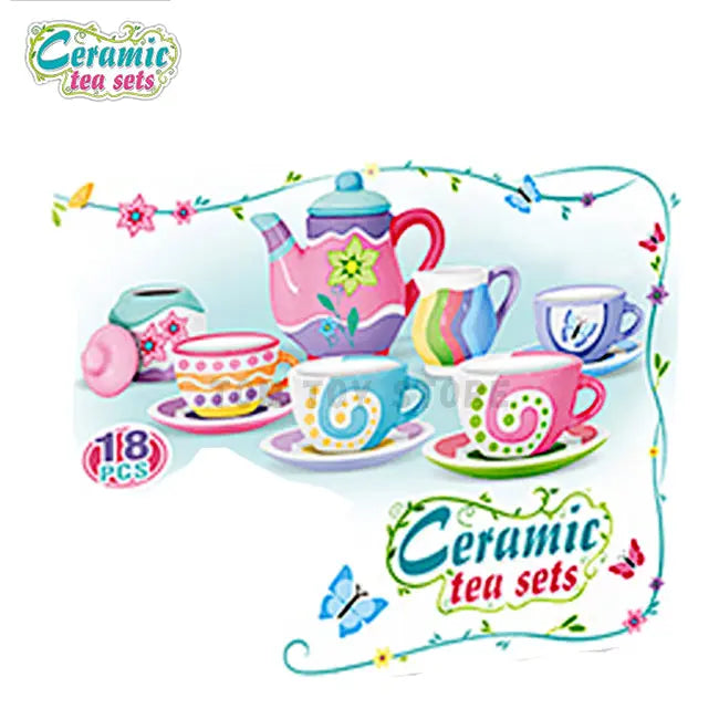 Ceramic Tea Set Painting Kit for Kids Maskidz