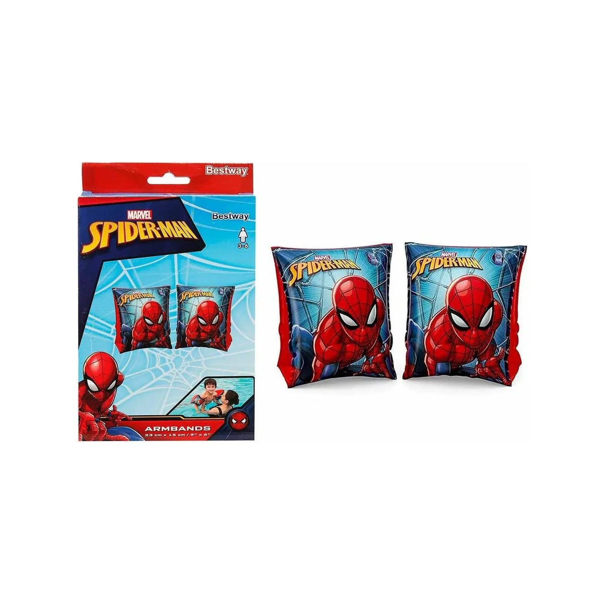 Bestway Spider Man Armbands / Floaters Model NO 98001 maskidz-3dm