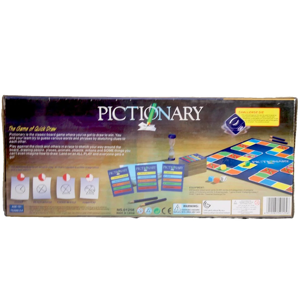 Pictionary Party Board Game The Game of Quick Draw 0125E