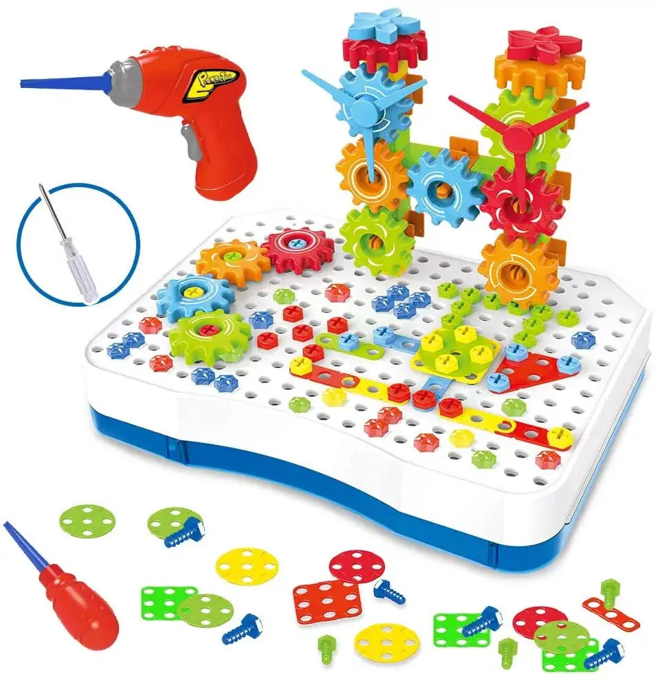 Magic Plate 2in1 Drill Toy 199 pieces Model No 9919A maskidz-3dm