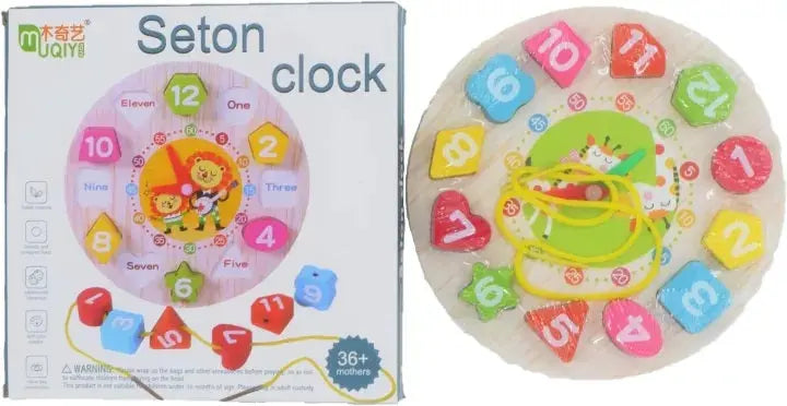 Seton Clock wooden toy maskidz-3dm