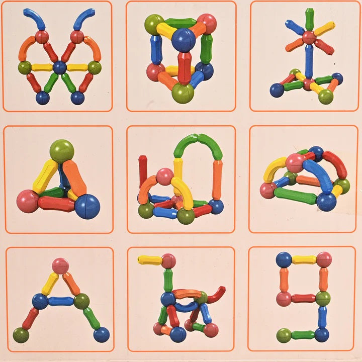 Magnetic Bar Blocks Toy 25 Pieces 705-25 Maskidz