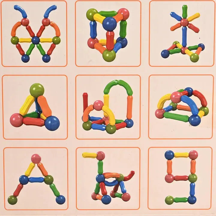 Magnetic Bar Blocks Toy 25 Pieces 705-25 Maskidz