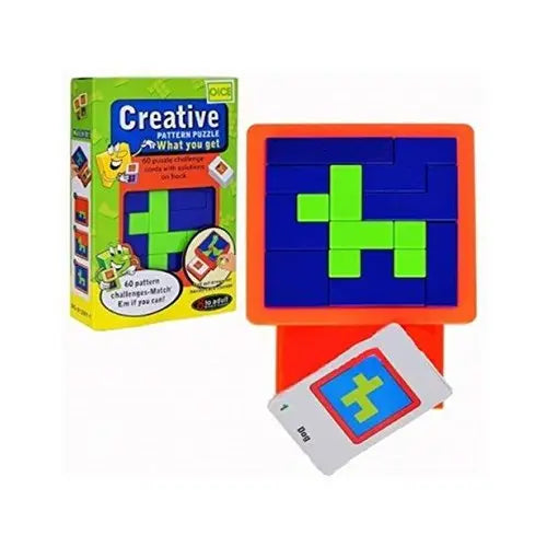 Creative Pattern Plastic Tangram Puzzle maskidz-3dm