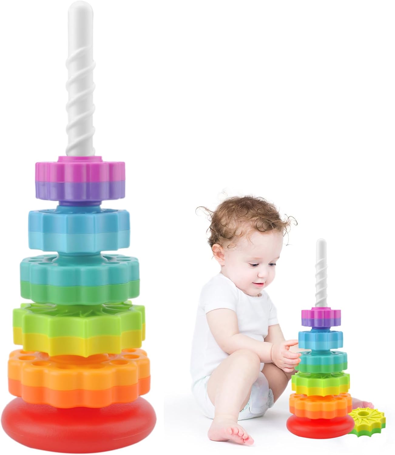 Rainbow Tower Spinning 5 ring 31403 MAS KIDZ