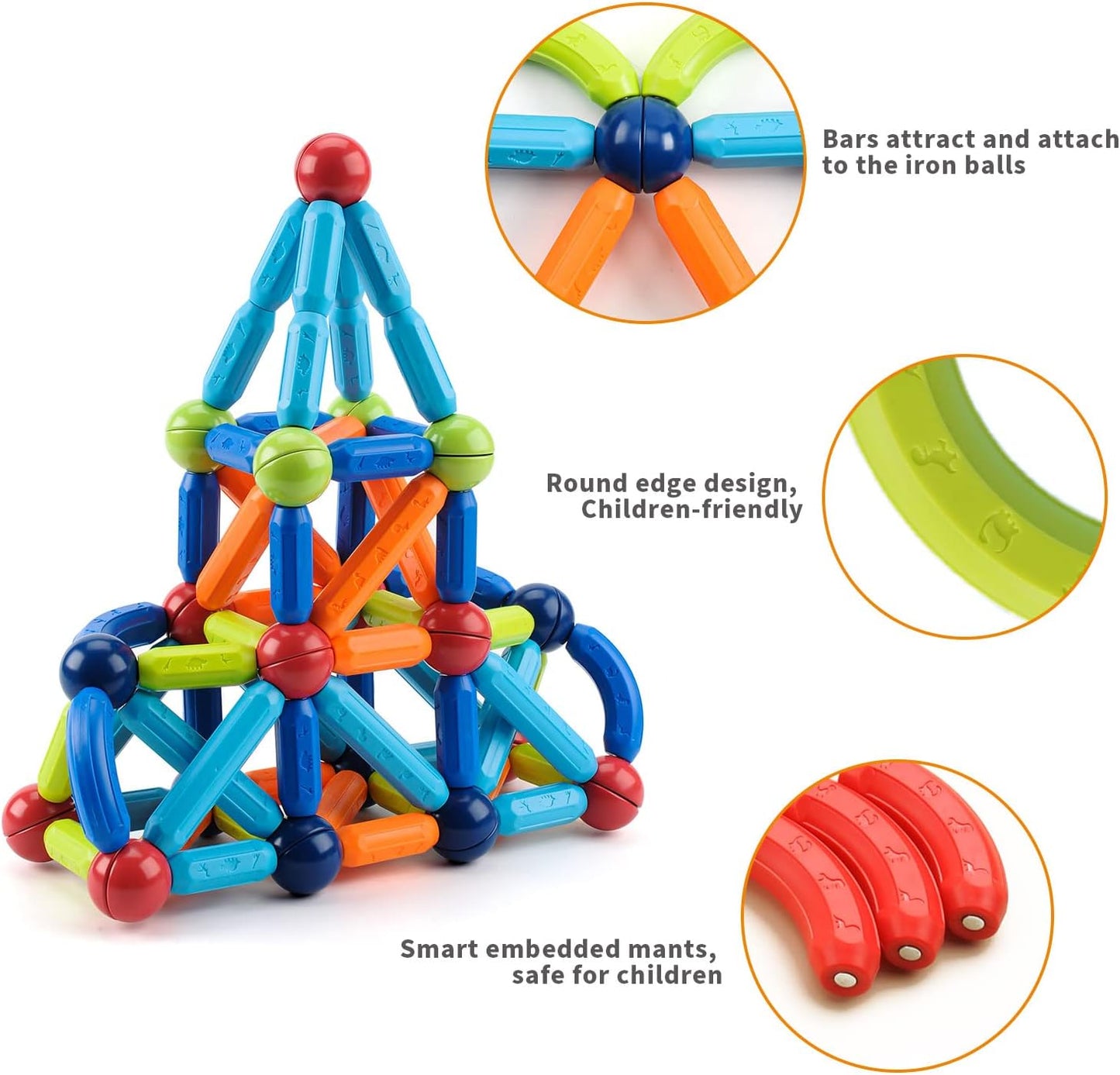 Magnetic Bar 36 pieces AYX88-1 explore imagination