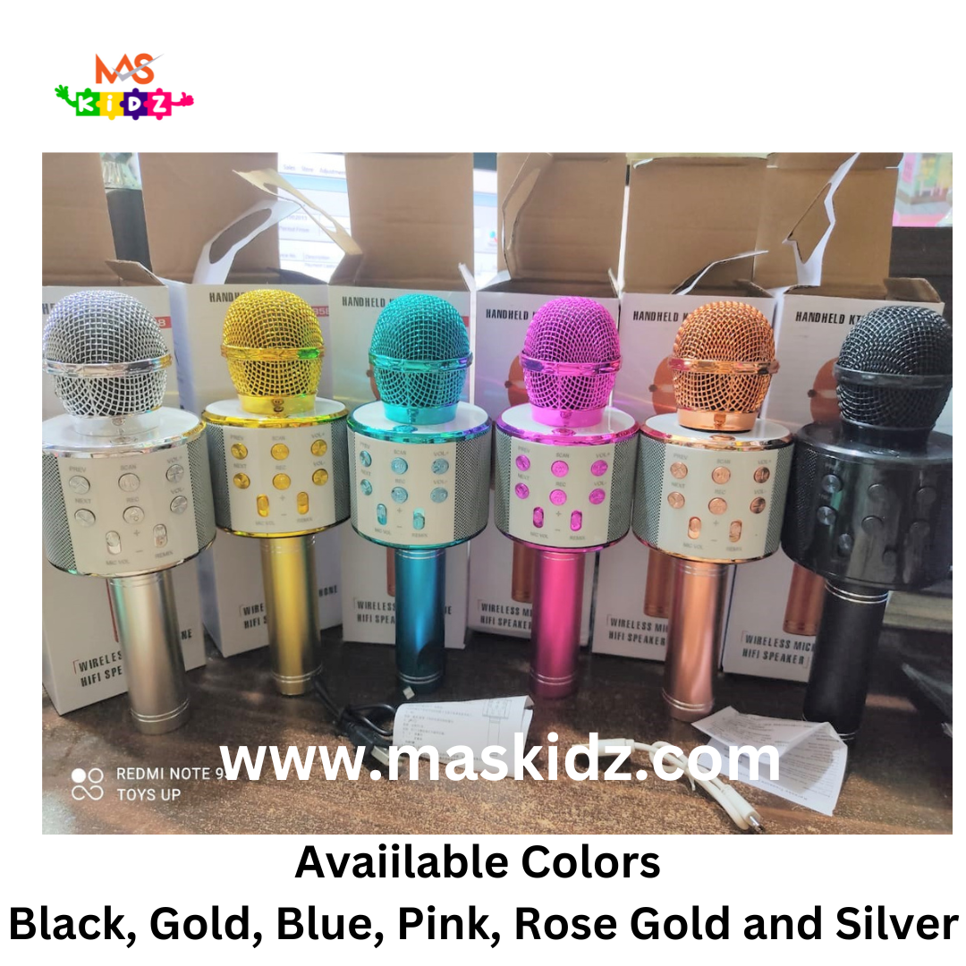 Wireless Microphone HIFI Speaker Bluetooth Singing Subwoofer Karaoke Handheld KTV WS-858 with voice changing function