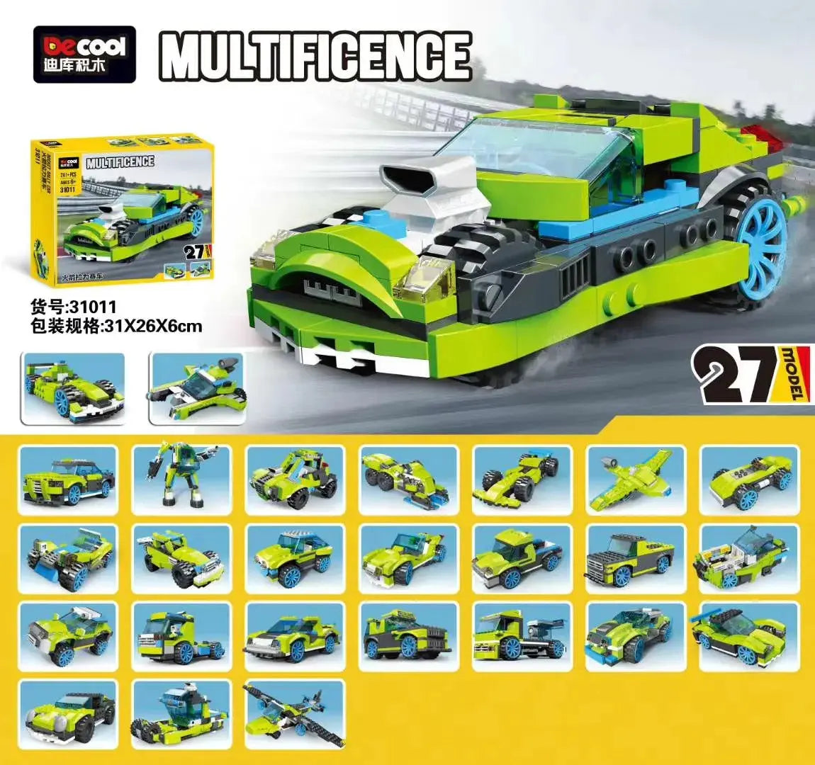 Decool Multificence 31011 Rocket Rally Car maskidz-3dm