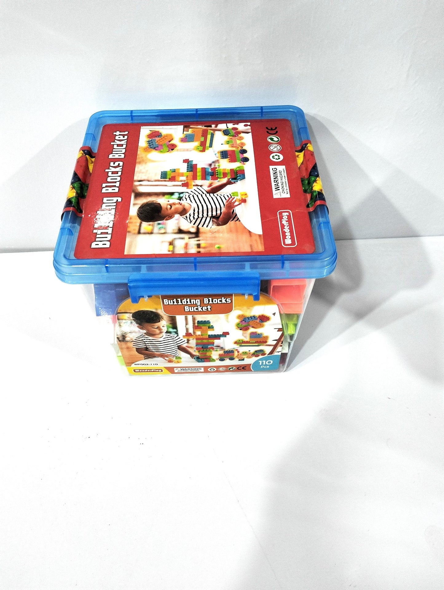 Building Block Bucket For Kids 110 Pieces MAS KIDZ