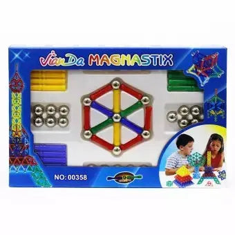 Magnastix Magnetic Toy 84 PCS maskidz-3dm