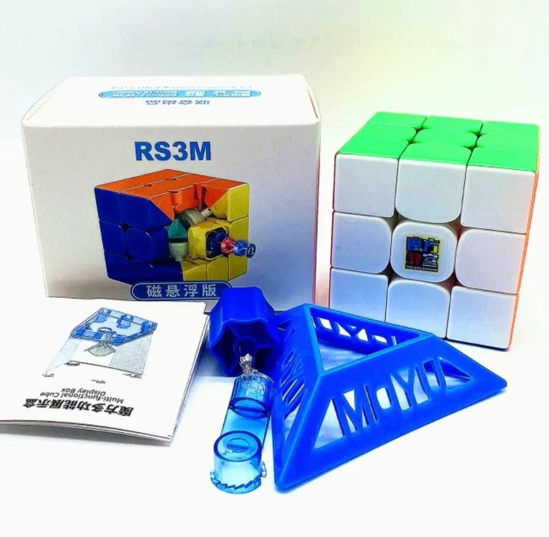 Rubik’s Cube Moyu RS3M 2021 MagLev 3x3 Magnetic Speed Cube, Professional 3x3 Stickerless Speed Cube, Upgraded Version of Moyu RS3M 2020 (RS3 M 2021 MagLev Pro Version) MAS KIDZ