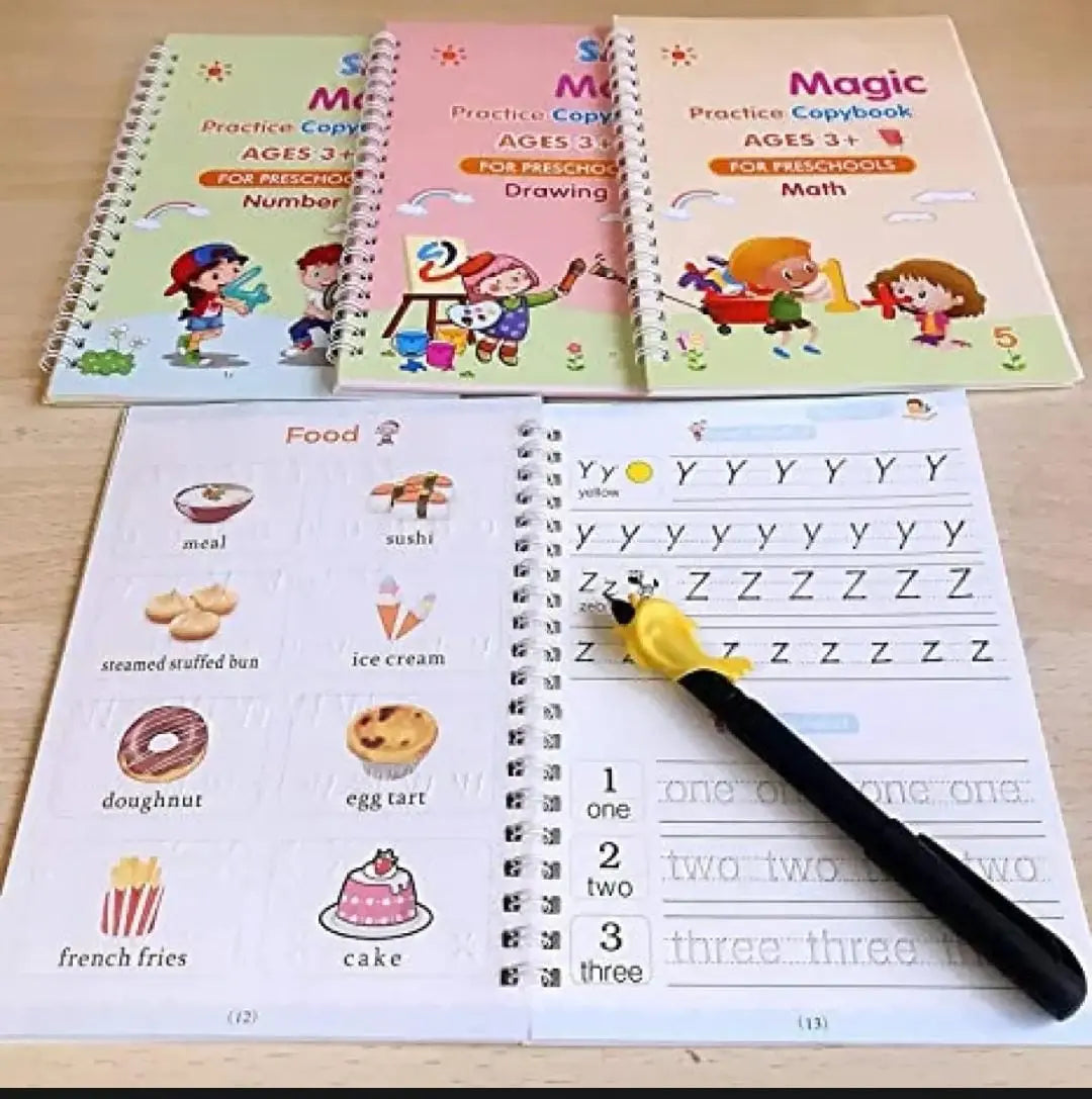 Sank Magic Practice Copybook 4in1 with Pen and Refills Maskidz