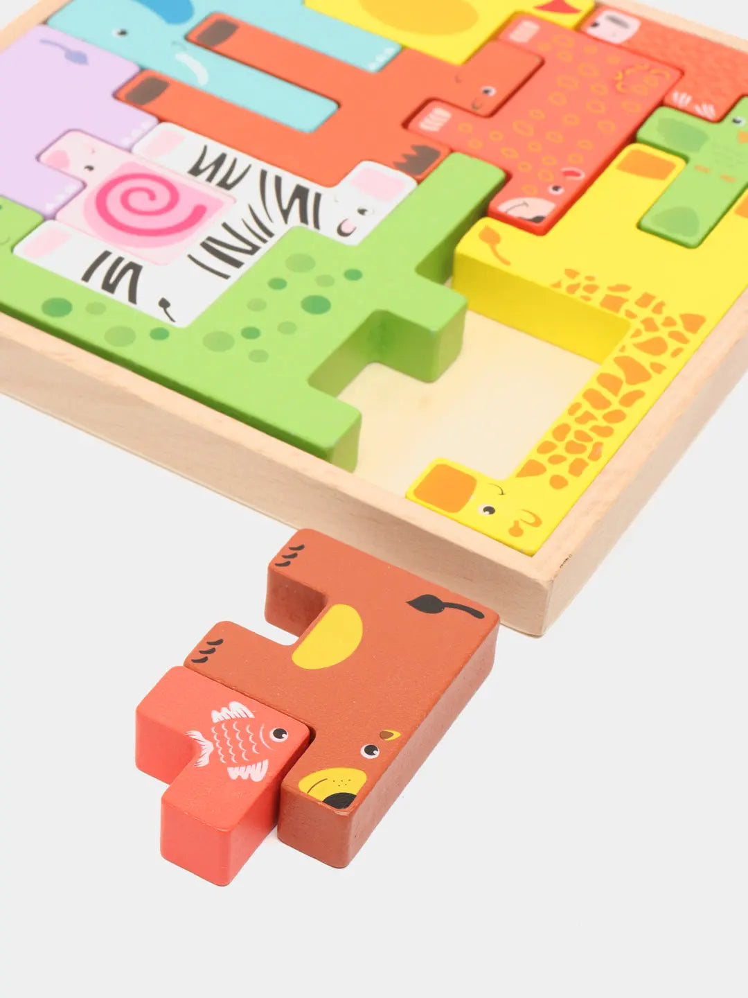 Animal Creative Jigsaw Puzzle Wooden 3D Puzzle maskidz-3dm