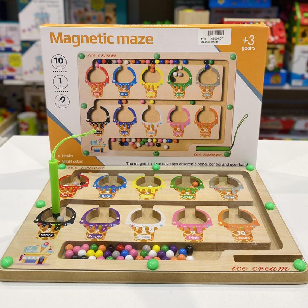 Magnetic Maze Ice Cream BTE-005 wooden