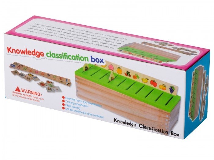 Knowledge Classification Box Wooden