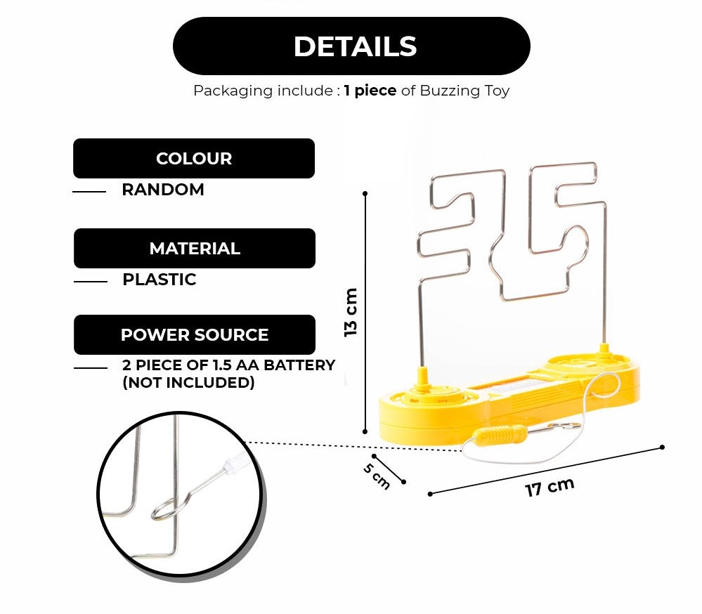 Game Super Don't Buzz The Wire H-108-A Electric Game