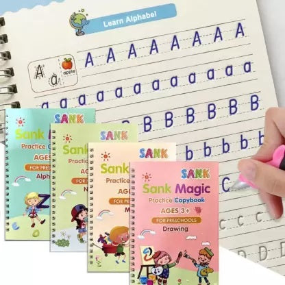 Sank Magic Practice Copybook 4in1 with Pen and Refills