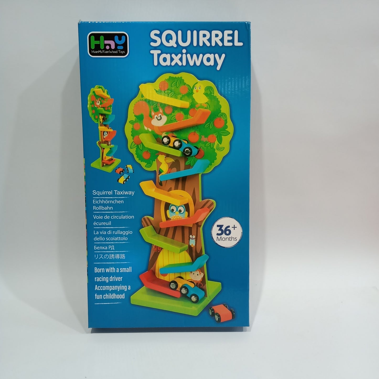 Squirrel Taxiway Wooden Car Race Track