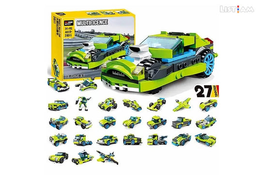 Decool Multificence 31011 Rocket Rally Car maskidz-3dm