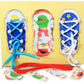Shoe Lacing wooden puzzle Board