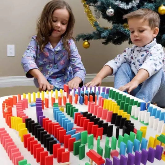 Domino 120 Pieces Color Dominoes maskidz-3dm