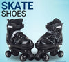 Quad Roller Skates 2 Rows 4 Wheels  Without Safety Gears Sakting Shoes MAS KIDZ
