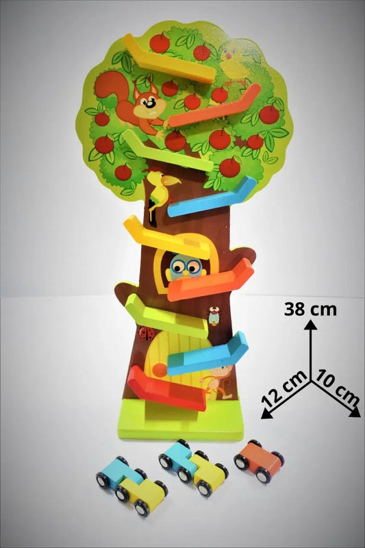 Squirrel Taxiway Wooden Car Race Track maskidz-3dm