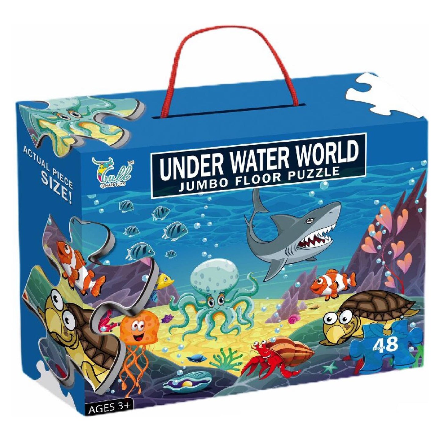 Under water world Jumbo Floor puzzle 48pcs 88136 puzzle size 90x60 MAS KIDZ