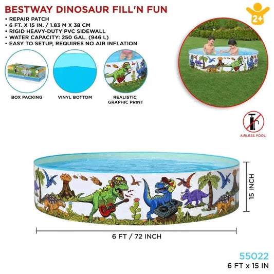 Bestway 6FT Inflatable Pool 55022 MAS KIDZ