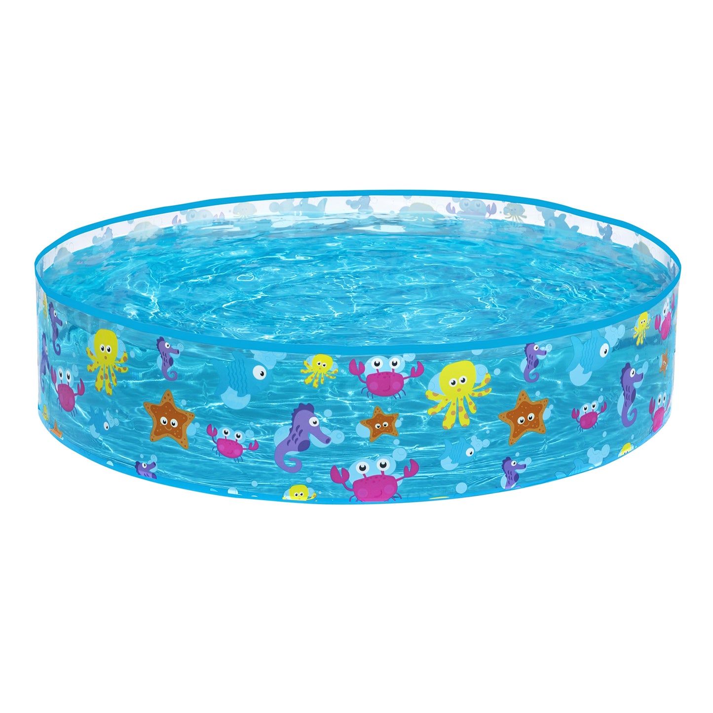 Bestway Inflatable Pool 48" x H10" 1.22m x H25cm 55028 Airless Swimming Pool Fill 'N Fun Sparking Sea Pool MAS KIDZ
