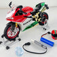 Ducati 1199 Panigale R Alloy Motorcycle Diecast Model Bootable Sprayable With Sound Light Toy MAS KIDZ