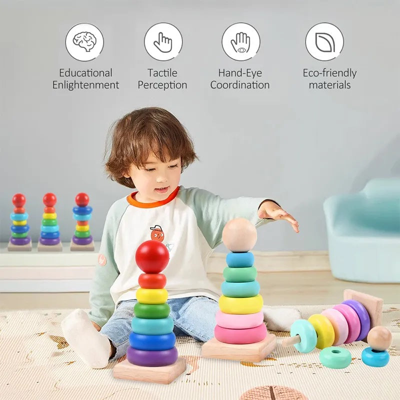 Rainbow Tower Wooden