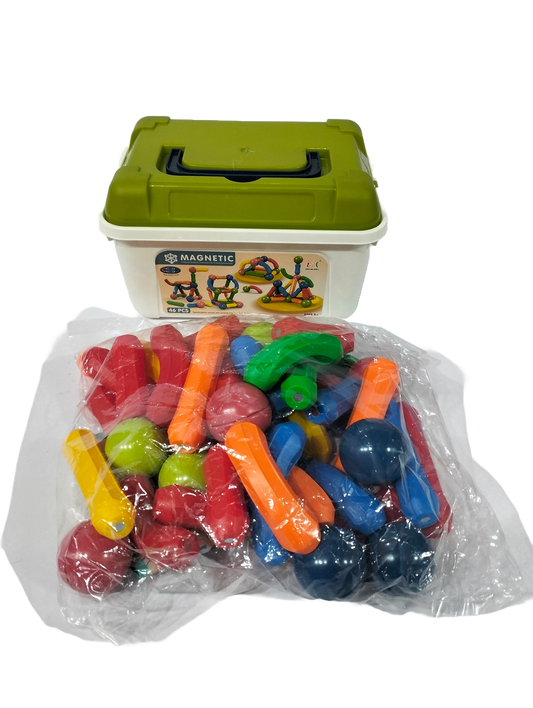Magnetic Bar Blocks Toy 46 Pieces Model 705-46 Maskidz