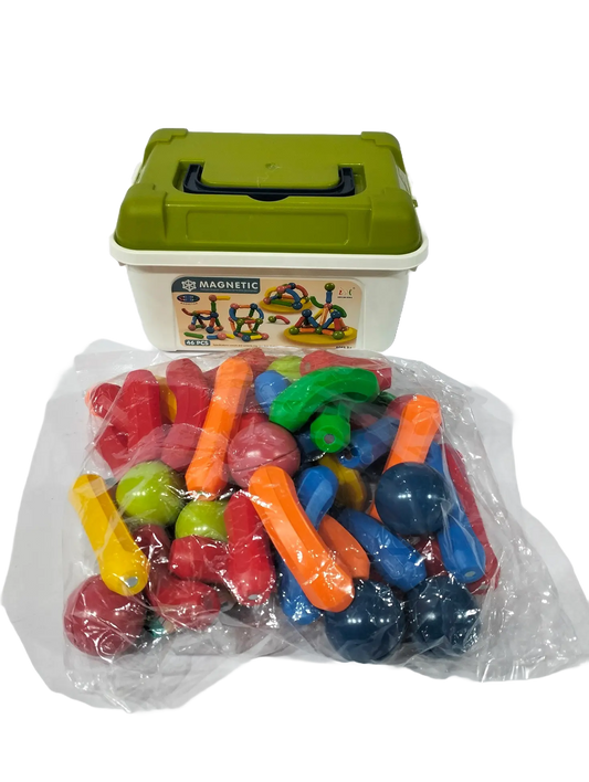 Magnetic Bar Blocks Toy 46 Pieces Model 705-46 Maskidz