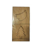 Wooden Stencils Drawing Kit 12 pieces character in plastic packing 90009