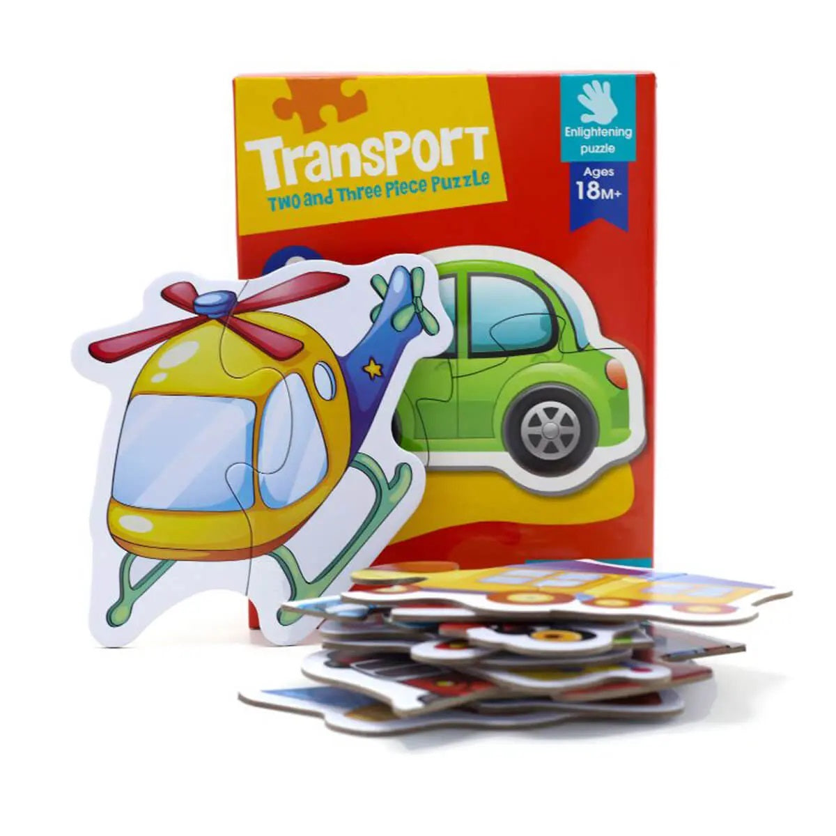 Transport Two to Three Piece Puzzle 6in1 88063 MAS KIDZ