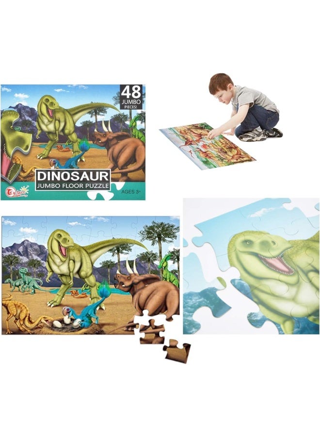 Dinosaur Jumbo Floor Puzzle 88098 48 pieces MAS KIDZ