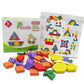 60 Pieces Puzzle Blocks Wooden Toys Tangrams Puzzles Small Size