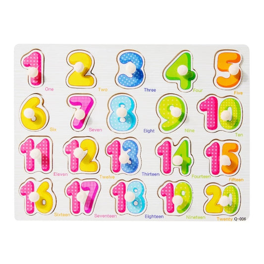 Wooden Number Puzzle Nobe 1 to 20