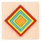 10 Colorful Geometrical Shape Wooden Puzzle Toy