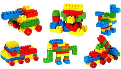 Building Block Bucket For Kids 200 Pieces Tub MAS KIDZ