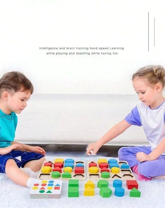 Shape Four Color Battle Wooden