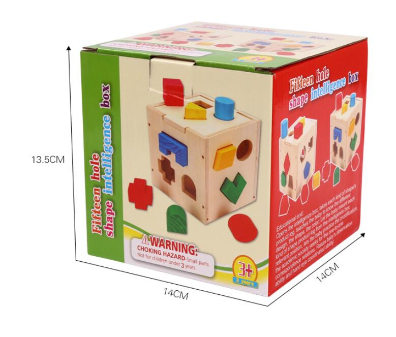 Fifteen Hole Shape Intelligence Box wooden toy