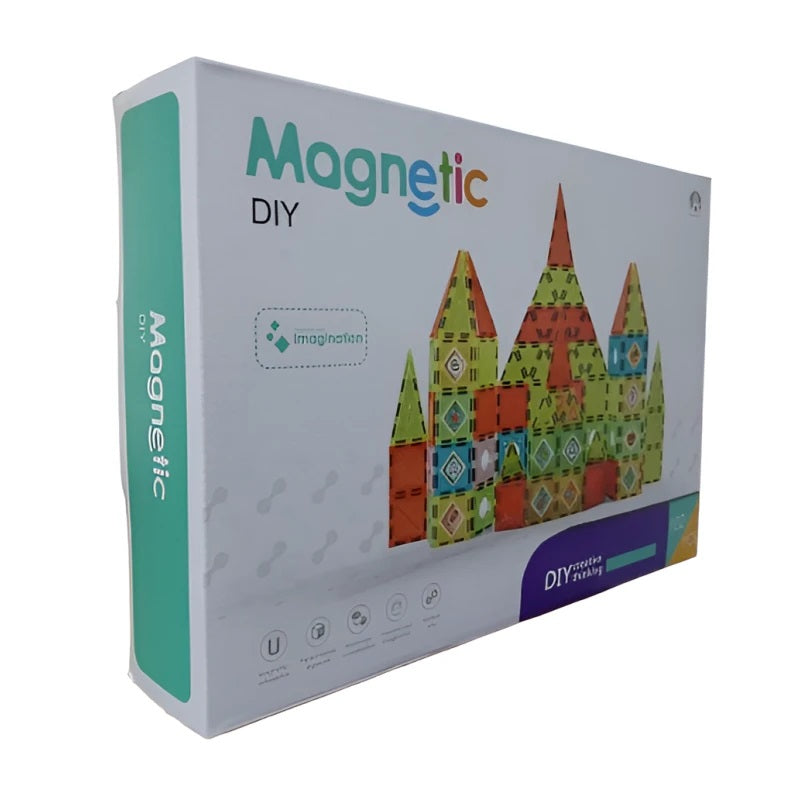 DIY Magnetic Tiles 102 pieces MAS KIDZ