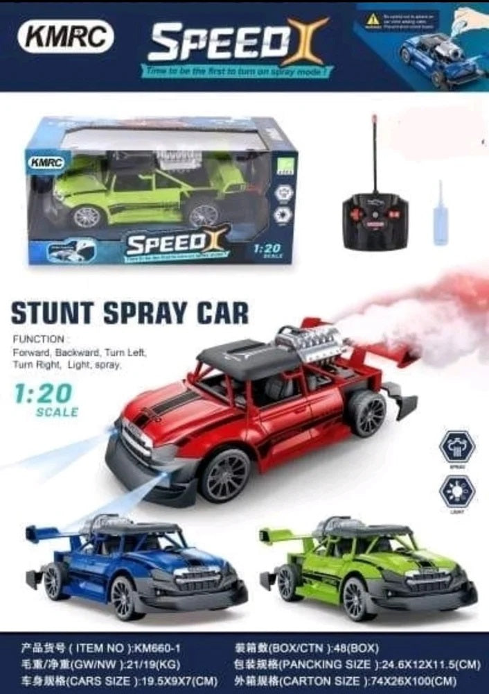 Speed X Stunt Spray Car KMRC KM660-1
