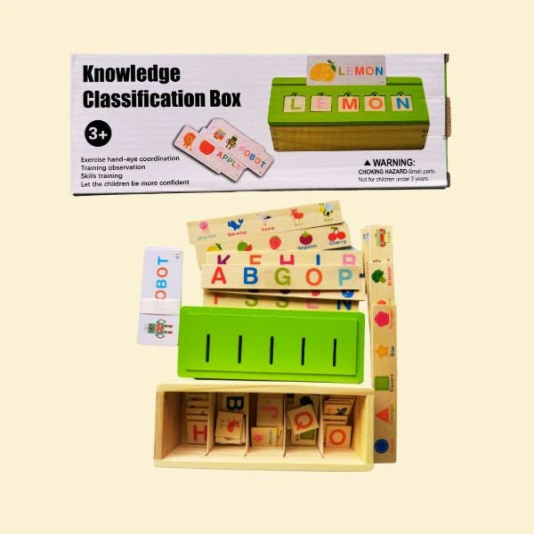 Wooden Knowledge Classification Box MAS KIDZ