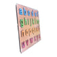 3D Wooden small letter abc puzzle board