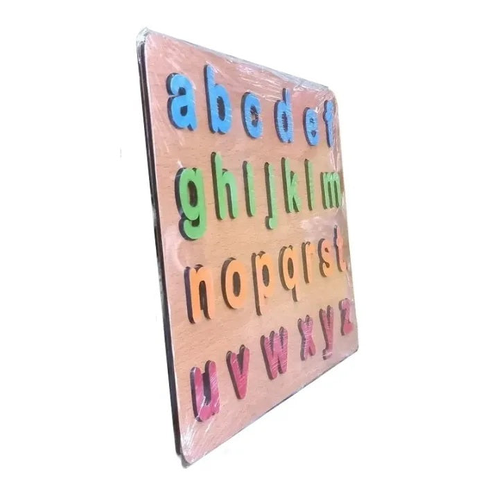 3D Wooden small letter abc puzzle board