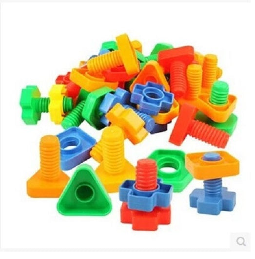 Colorful Screw & Nut Block Set